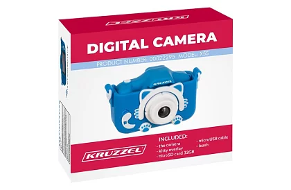 Aparat cyfrowy dla dzieci Full HD z kartą 32GB – niebieski