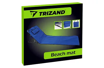 Duża mata plażowa z oparciem