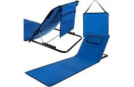 Duża mata plażowa z oparciem