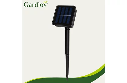 Dekoracyjny zewnętrzny łańcuch solarny Balls – 10 metrów, ciepła biała