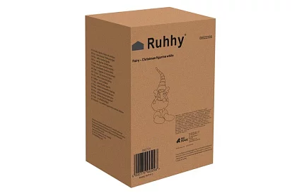 Świąteczna siedząca biała wróżka z skrzydłami – 32 cm