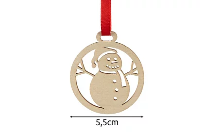 Drewniane ozdoby świąteczne 36 sztuk