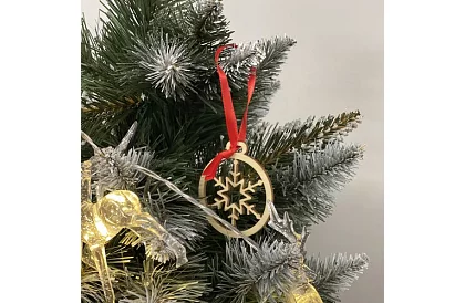 Drewniane ozdoby świąteczne 36 sztuk