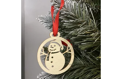 Drewniane ozdoby świąteczne 36 sztuk