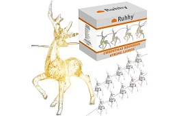 Świąteczny łańcuch LED na baterie 145 cm - Renifery świetlna girlanda