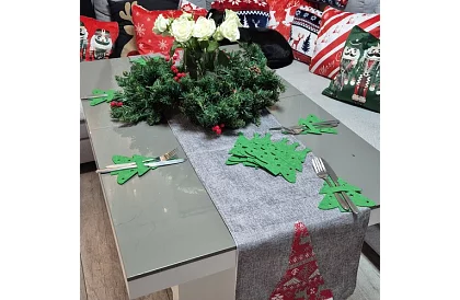 Kieszeń na sztućce na Boże Narodzenie 12 szt. – choinka