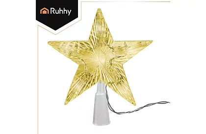 LED gwiazda na choinkę – ciepła biała