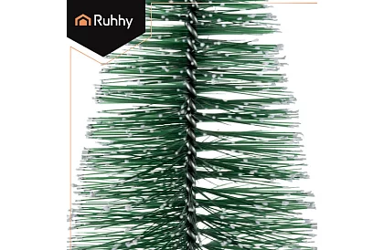 Mini choinki - zestaw 3 ośnieżonych drzewek