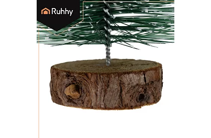 Mini choinki - zestaw 3 ośnieżonych drzewek