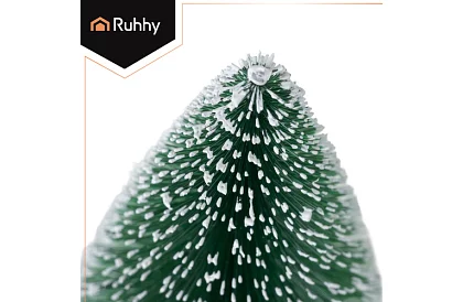 Mini choinki - zestaw 3 ośnieżonych drzewek