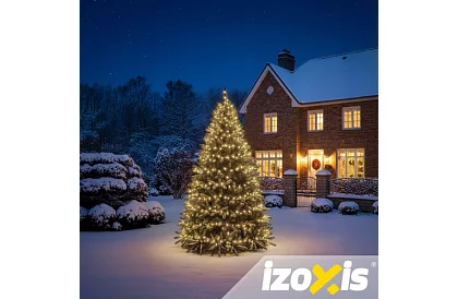 Świąteczny łańcuch LED Balls 300 LED zewnętrzny - 30m ciepła biała