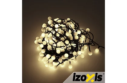 Świąteczny łańcuch LED Balls 300 LED zewnętrzny - 30m ciepła biała