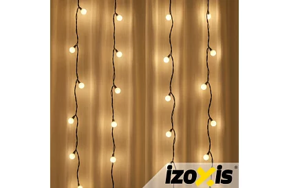 Świąteczny łańcuch LED Balls 300 LED zewnętrzny - 30m ciepła biała