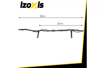 Świąteczny łańcuch LED 500 LED zewnętrzny - 35m biały