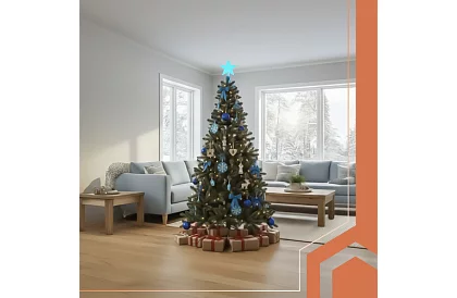 Sztuczna choinka z gęstymi igłami – 210 cm