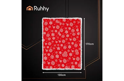 Koc z flanelu świątecznego 130 x 170 cm