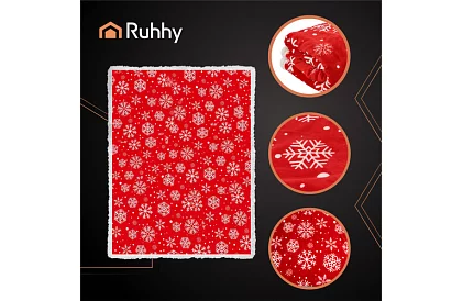 Koc z flanelu świątecznego 130 x 170 cm