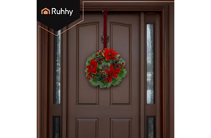 Wieniec świąteczny na drzwi, stół - 30 cm