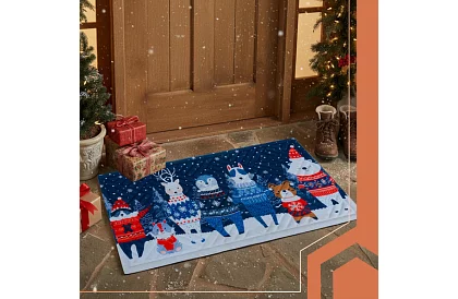 Wigilijna wycieraczka 75x45 cm