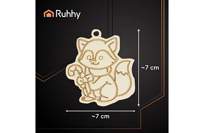 Drewniane ozdoby świąteczne do dokończenia 24 szt.