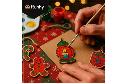 Drewniane ozdoby świąteczne do dokończenia 24 szt.