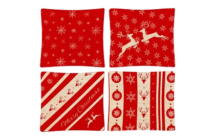 Dekoracyjna poszewka na poduszkę 40x40 cm – 4 sztuki w zestawie