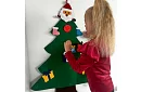 DIY filcowa choinka na ścianę - 90 cm