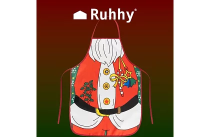 Fartuch szefa kuchni - motyw świąteczny
