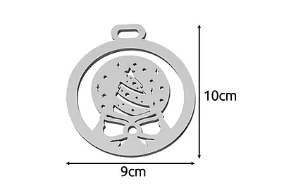 Drewniane białe ozdoby świąteczne 20 sztuk