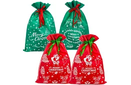 Torby prezentowe na prezenty świąteczne – 4 sztuki