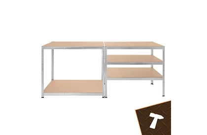 Regał metalowy magazynowy 180x100x60 cm – 5 półek