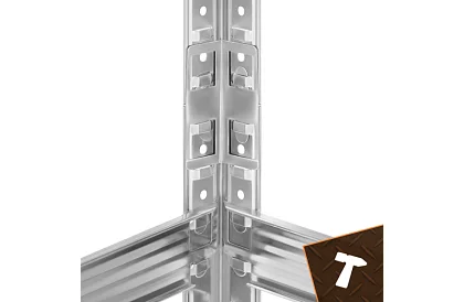 Regał metalowy magazynowy 180x100x60 cm – 5 półek