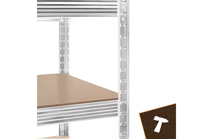 Regał metalowy magazynowy 180x100x60 cm – 5 półek