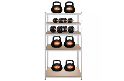 Regał metalowy magazynowy 180x100x60 cm – 5 półek