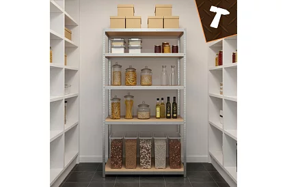 Regał metalowy magazynowy 180x100x60 cm – 5 półek