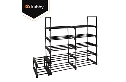 Regał przedsionkowy 174x45x30 cm – szafka na buty 10 półek