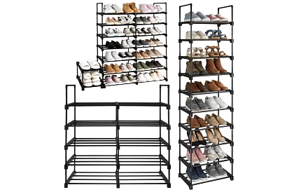 Regał przedsionkowy 174x45x30 cm – szafka na buty 10 półek