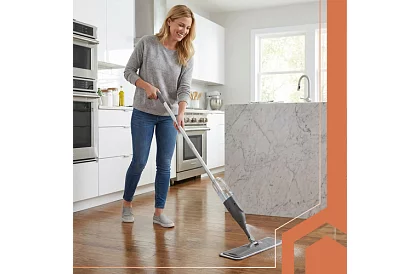 Płaski mop z rozpylaczem Ruhhy 300 ml + 3 ściereczki