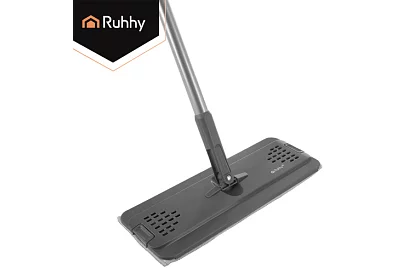 Praktyczny płaski mop + wiadro 8,5 litra – dwukomorowe z akcesoriami