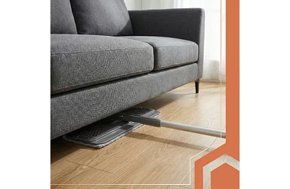 Praktyczny płaski mop + wiadro 8,5 litra – dwukomorowe z akcesoriami