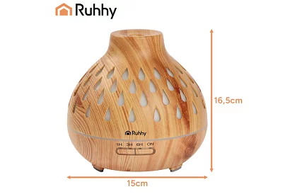 Aromatyczny dyfuzor Puri – nawilżacz powietrza 400 ml z podświetleniem LED