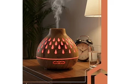 Aromatyczny dyfuzor Puri – nawilżacz powietrza 400 ml z podświetleniem LED