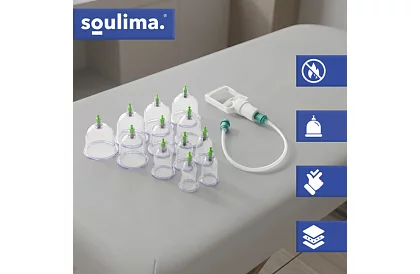 Zestaw chińskich baniek do bańkowania bez ognia – 12 sztuk