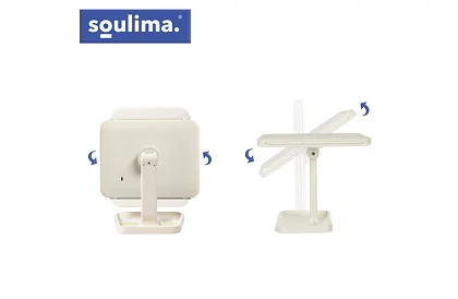 Lustro kosmetyczne powiększające z oświetleniem LED