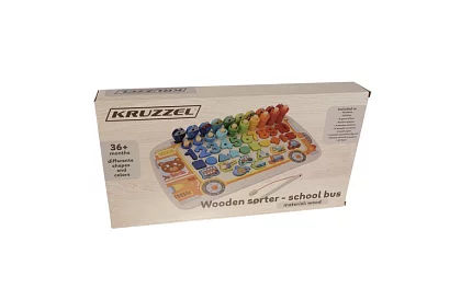 Drewniane zagadki dla dzieci – sorter kształtów