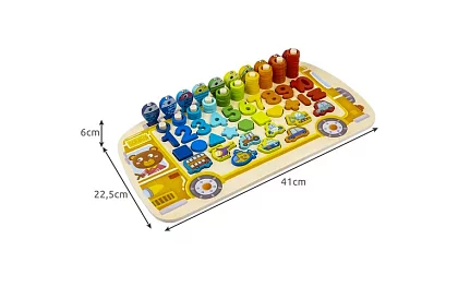 Drewniane zagadki dla dzieci – sorter kształtów