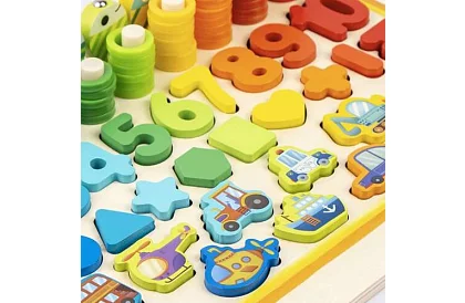 Drewniane zagadki dla dzieci – sorter kształtów