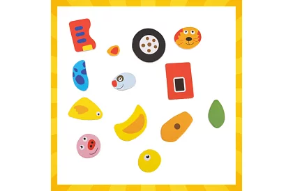 Tablica magnetyczna dwustronna - 108 sztuk akcesoriów