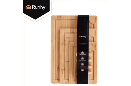 Zestaw bambusowych deseczek z podstawą