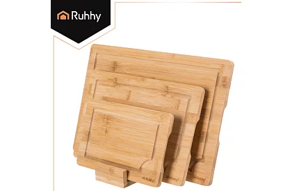 Zestaw bambusowych deseczek z podstawą